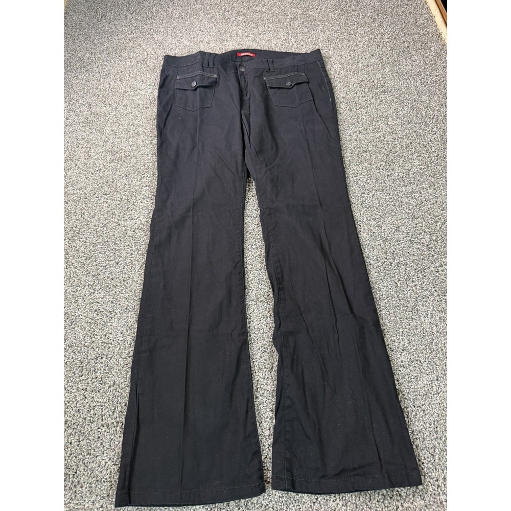 Vintage Y2K Union Bay Corduroy Cargo Pants Women's Size 17 Black Grunge